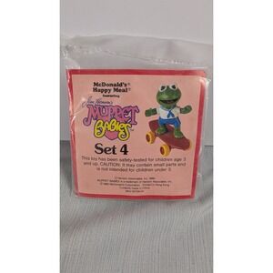 Vintage 1986 McDonald's Happy Meal Toy - Muppet Babies Kermit Skateboard -Sealed